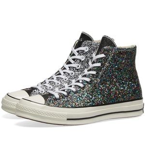 JW Anderson Converse GLITTER multi Chuck 70 Men 10.5 /Women 12 DUST BAG Nwt